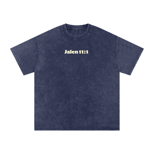 11 1 Prayer Snow Wash Oversized Tee