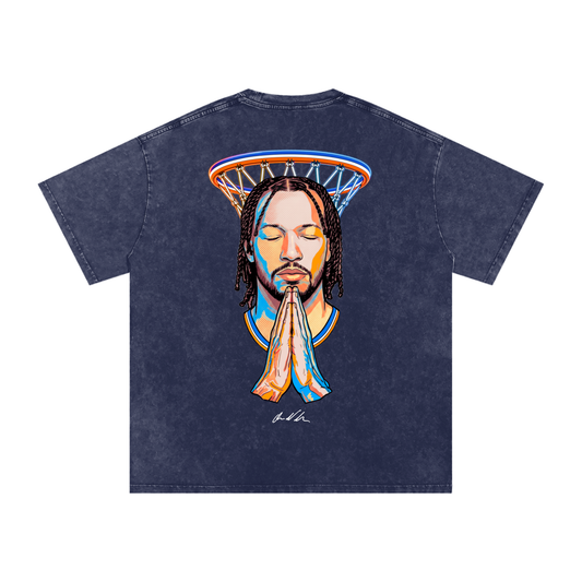 11 1 Prayer Snow Wash Oversized Tee