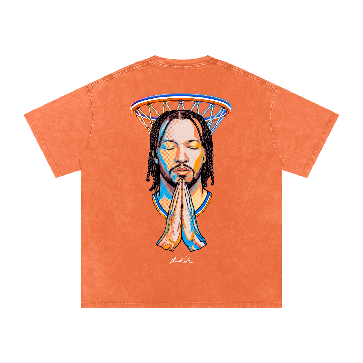 11 1 Prayer Snow Wash Oversized Tee