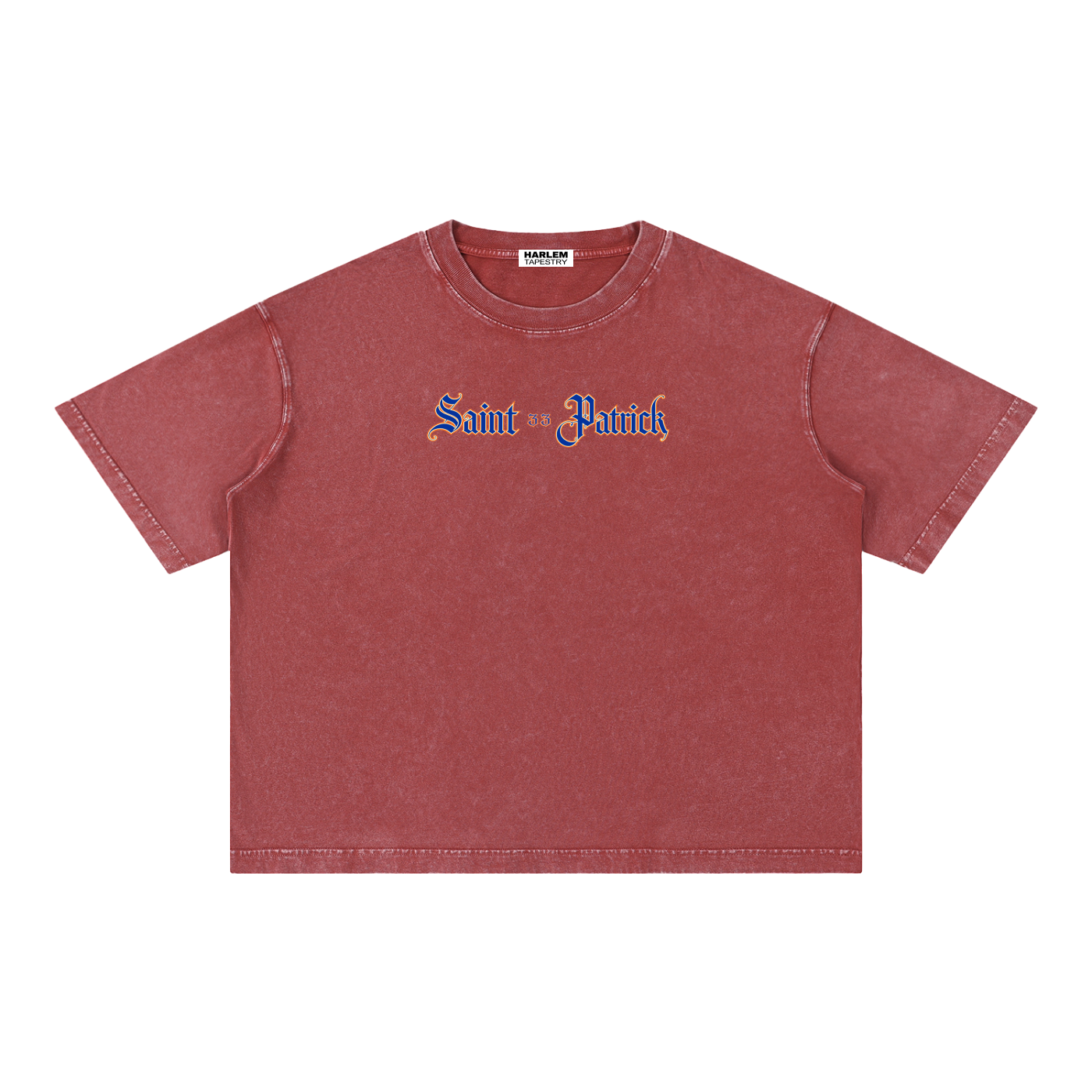Saint 33 Patick - Mineral Wash Boxy Cotton T-Shirt