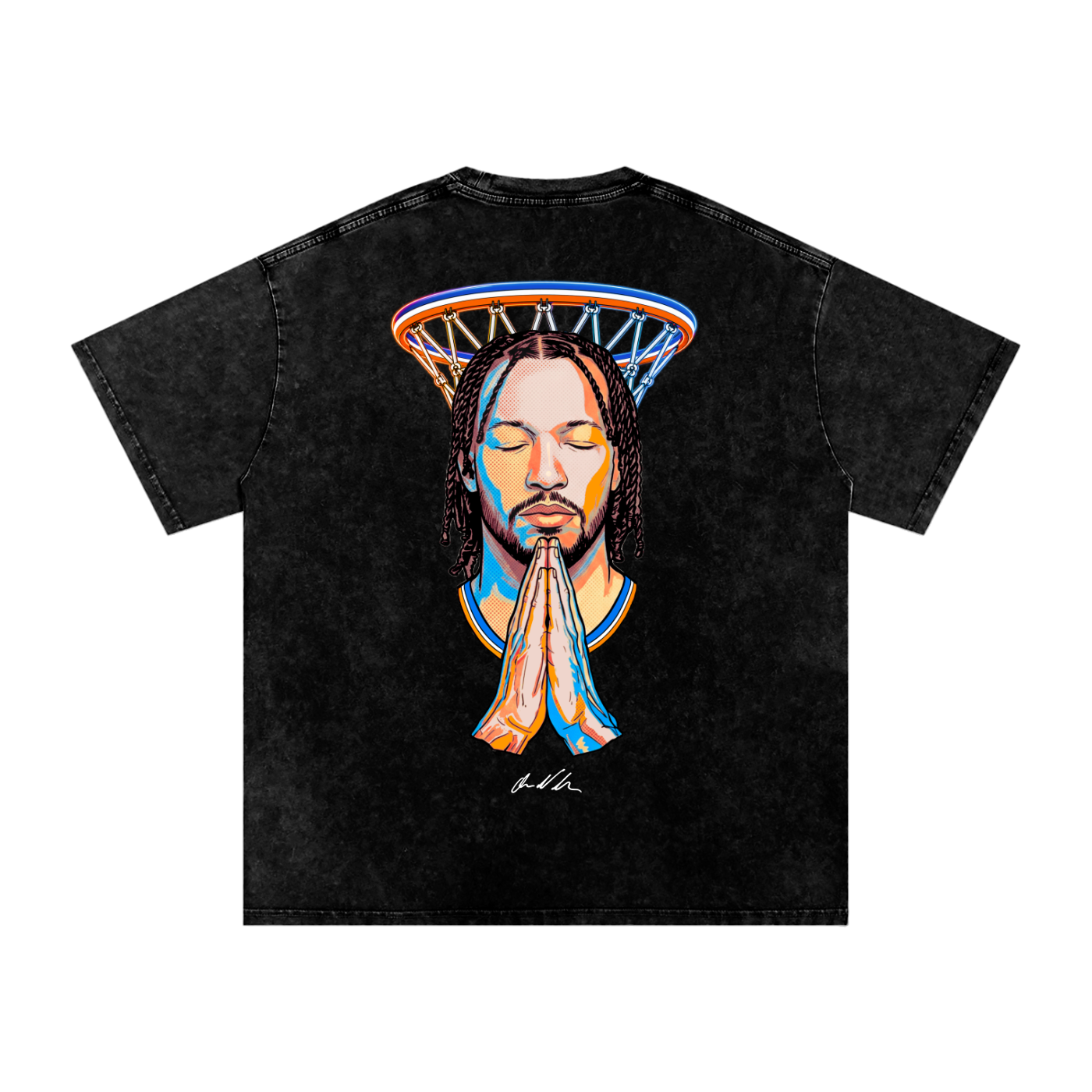11 1 Prayer Snow Wash Oversized Tee