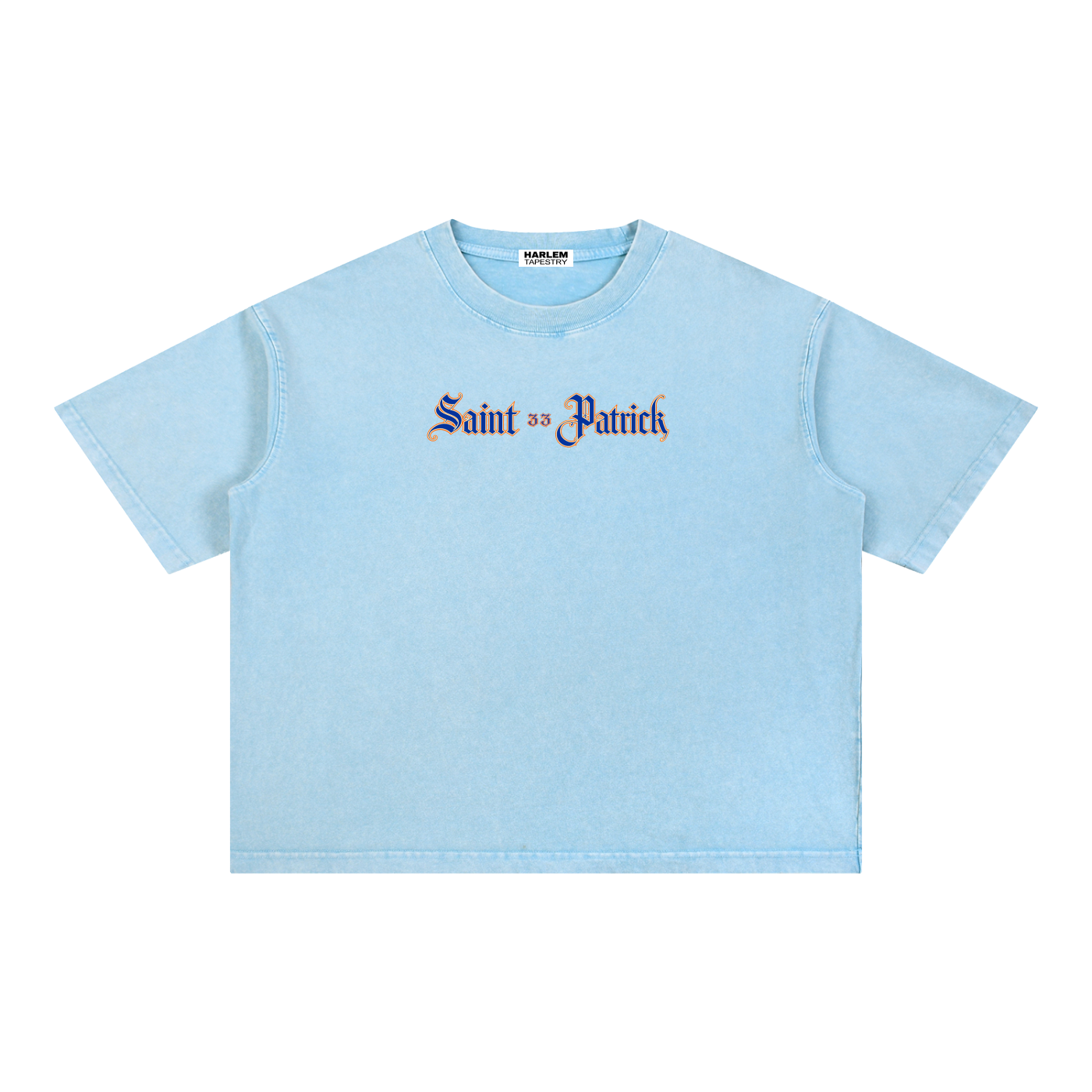 Saint 33 Patick - Mineral Wash Boxy Cotton T-Shirt